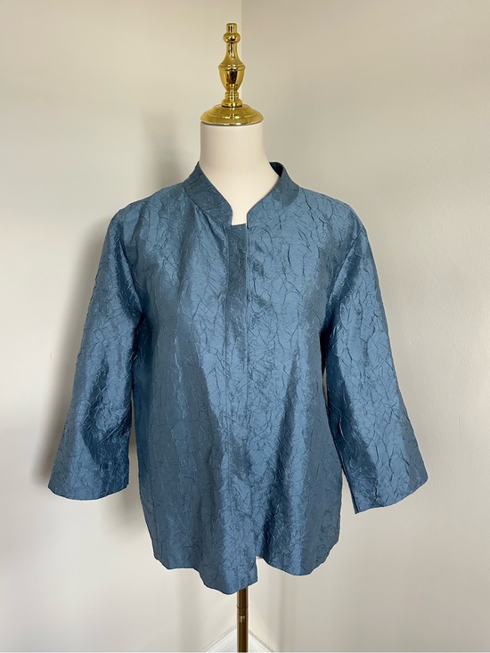 Eileen Fisher Tops - Eileen Fisher Textured Silk Blouse